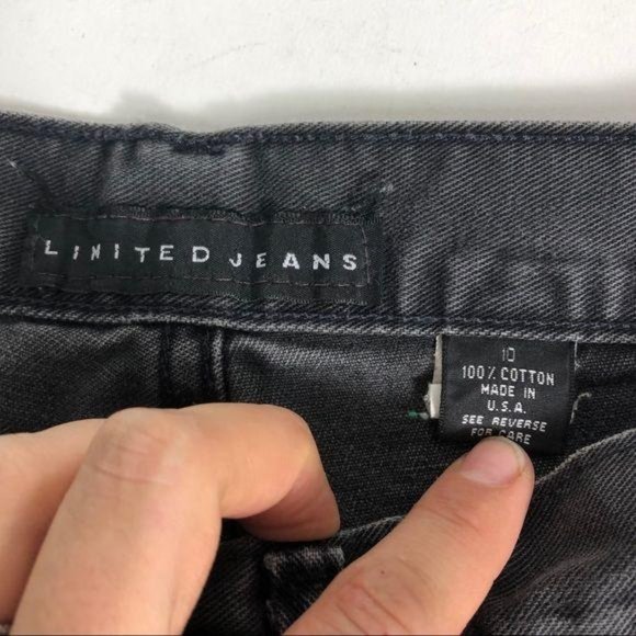 Vintage black wash high waisted mom jeans 90’s 80 - Picture 4 of 8